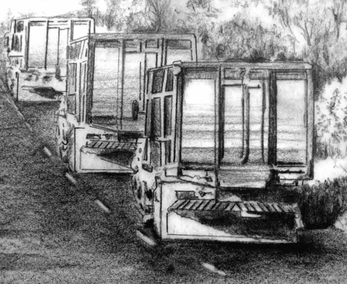 Capa PDF Transporte Caminhões na rua