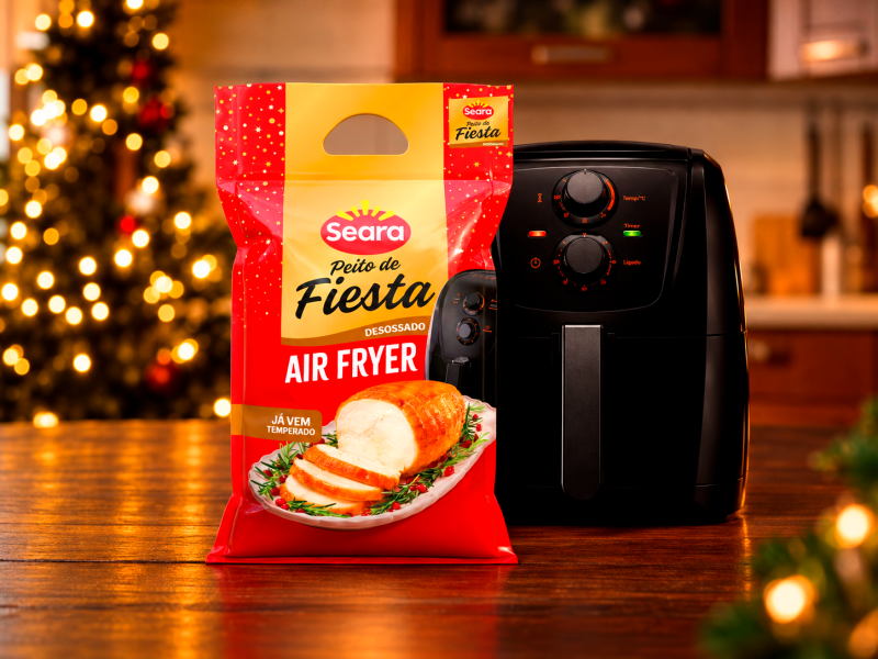 Seara leva ceia para air fryer e amplia opções para diferentes formas de celebrar o Natal